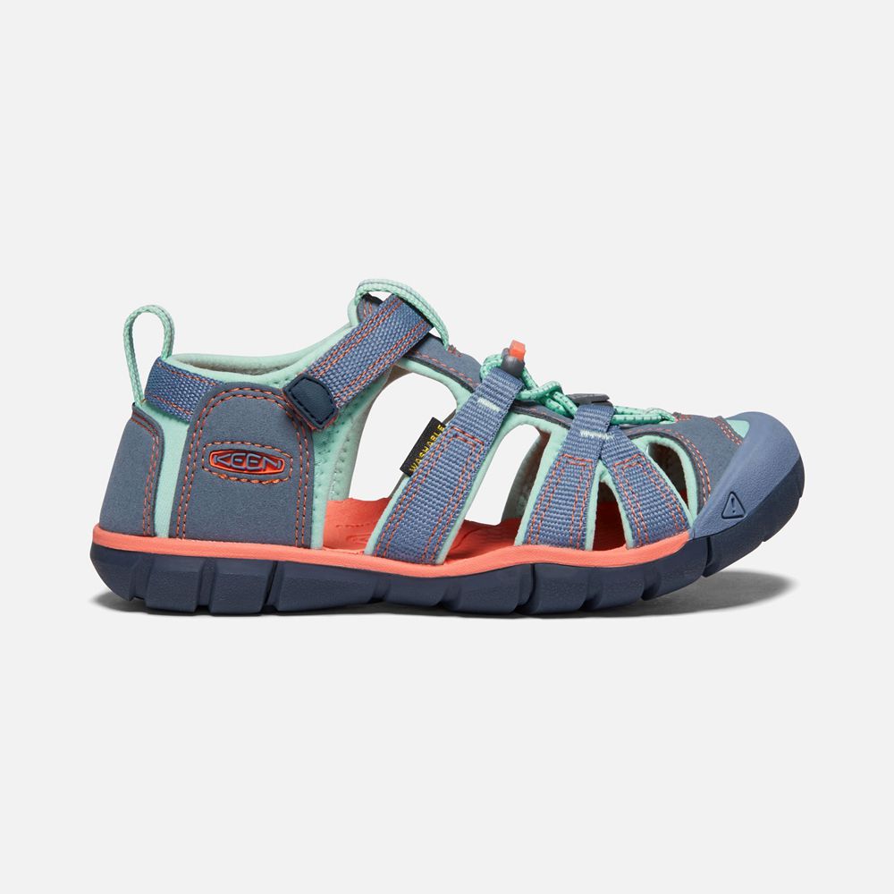 Sandalias Keen Mexico Azules/Grises - Niños Seacamp Ii Cnx - CE0839257